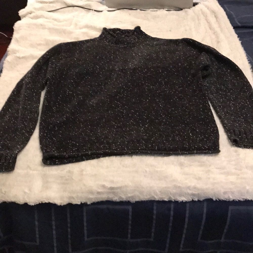 Black and white sweater